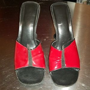 Patent Leather Slides